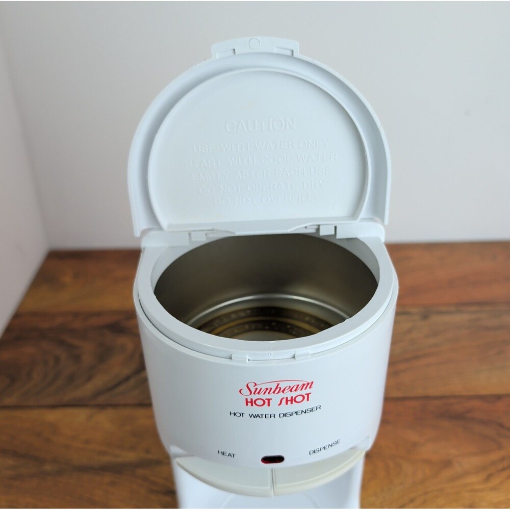 Vintage Sunbeam Hot Shot Hot Water Dispenser 3211 White Tested Works Great w/Box - Picture 11 of 16